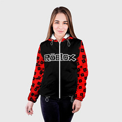 Куртка с капюшоном женская Roblox, цвет: 3D-белый — фото 2