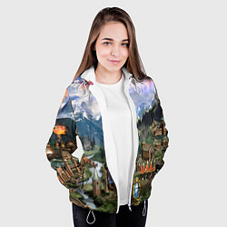 Куртка с капюшоном женская HEROES, цвет: 3D-белый — фото 2