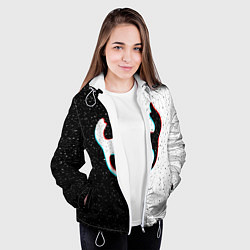 Куртка с капюшоном женская Hollow Knight, цвет: 3D-белый — фото 2