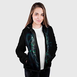 Куртка с капюшоном женская ВОЛК, цвет: 3D-черный — фото 2