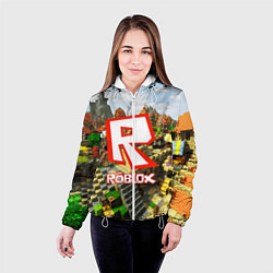 Куртка с капюшоном женская ROBLOX, цвет: 3D-белый — фото 2