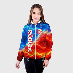 Куртка с капюшоном женская ROBLOX, цвет: 3D-белый — фото 2