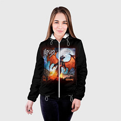 Куртка с капюшоном женская Ария, цвет: 3D-белый — фото 2