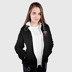 Куртка с капюшоном женская TOYOTA, цвет: 3D-белый — фото 2