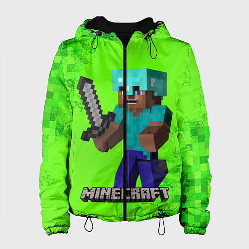 Женская куртка MINECRAFT / 3D-Черный – фото 1