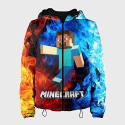 Куртка с капюшоном женская MINECRAFT, цвет: 3D-черный