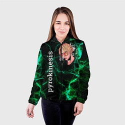 Куртка с капюшоном женская Pyrokinesis, цвет: 3D-черный — фото 2