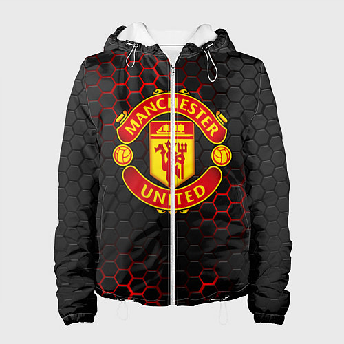 Женская куртка МАНЧЕСТЕР ЮНАЙТЕД / 3D-Белый – фото 1