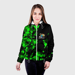 Куртка с капюшоном женская MINECRAFT, цвет: 3D-белый — фото 2