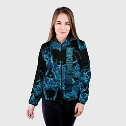 Куртка с капюшоном женская Iron Maiden, цвет: 3D-черный — фото 2