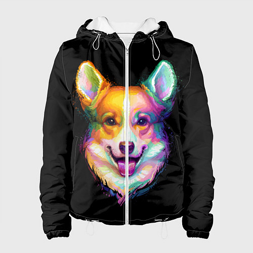 Женская куртка Корги / 3D-Белый – фото 1