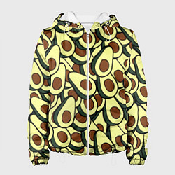 Куртка с капюшоном женская Авокадо, цвет: 3D-белый