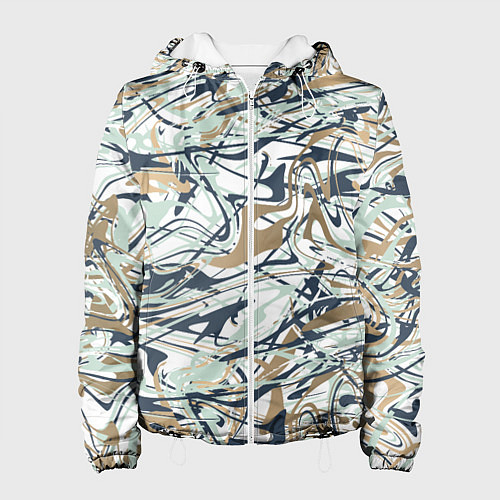 Женская куртка Узор красками / 3D-Белый – фото 1