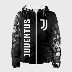 Куртка с капюшоном женская JUVENTUS, цвет: 3D-белый
