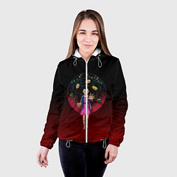 Куртка с капюшоном женская STRANGER THINGS, цвет: 3D-белый — фото 2