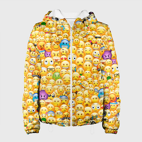 Женская куртка Смайлики Emoji / 3D-Белый – фото 1