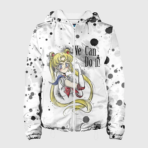 Женская куртка Sailor Moon We can do it! / 3D-Белый – фото 1