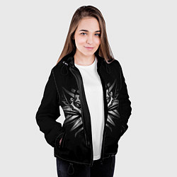 Куртка с капюшоном женская ВЕДЬМАК, цвет: 3D-черный — фото 2