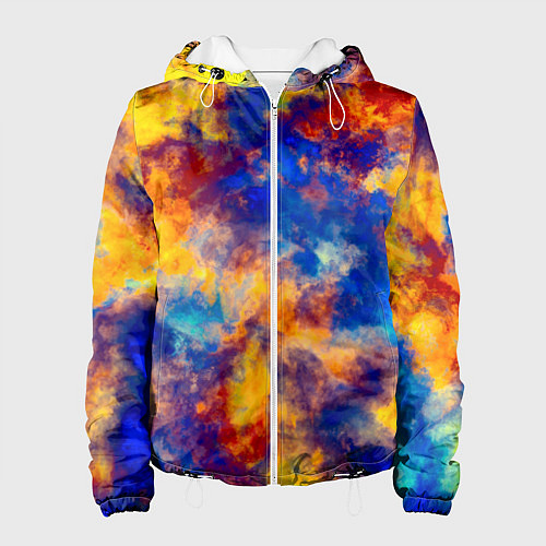 Женская куртка Огненно-синий полутон / 3D-Белый – фото 1