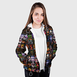 Куртка с капюшоном женская Five Nights At Freddy's, цвет: 3D-белый — фото 2