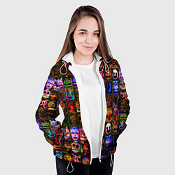 Куртка с капюшоном женская Five Nights At Freddy's, цвет: 3D-белый — фото 2