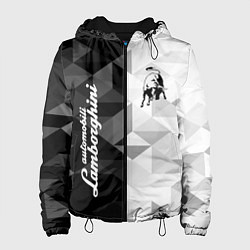 Куртка с капюшоном женская Lamborghini, цвет: 3D-черный