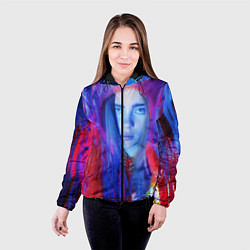 Куртка с капюшоном женская Billie Paint Colors, цвет: 3D-черный — фото 2