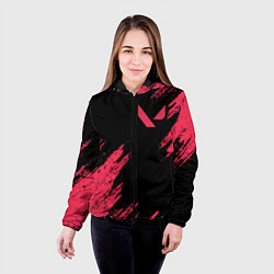 Куртка с капюшоном женская VALORANT, цвет: 3D-черный — фото 2