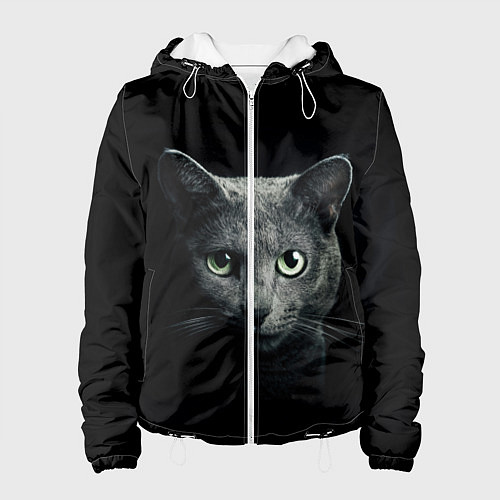 Женская куртка Кот / 3D-Белый – фото 1