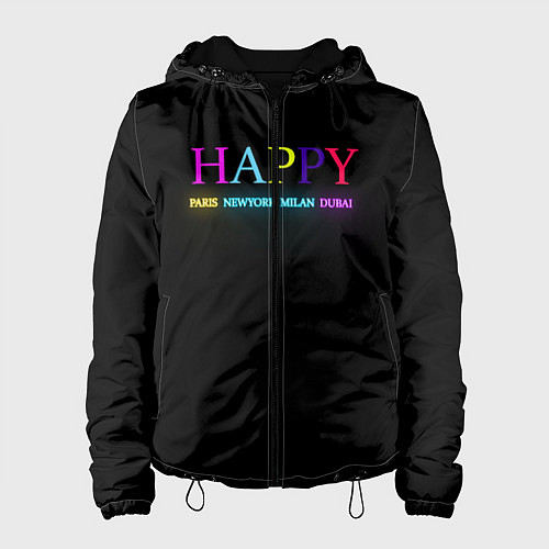 Женская куртка HAPPY / 3D-Черный – фото 1