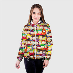 Куртка с капюшоном женская ЮЖНЫЙ ПАРК, цвет: 3D-белый — фото 2