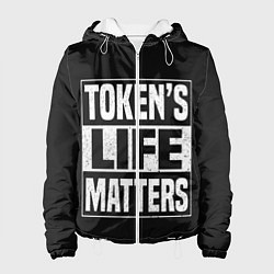 Куртка с капюшоном женская TOKENS LIFE MATTERS, цвет: 3D-белый