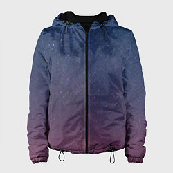 Куртка с капюшоном женская Космос, цвет: 3D-черный