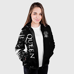 Куртка с капюшоном женская QUEEN, цвет: 3D-черный — фото 2