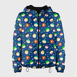 Куртка с капюшоном женская South Park, цвет: 3D-черный