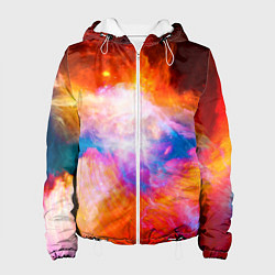 Куртка с капюшоном женская Space, цвет: 3D-белый