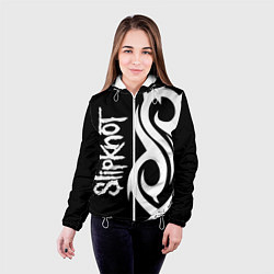 Куртка с капюшоном женская Slipknot 6, цвет: 3D-белый — фото 2