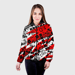 Куртка с капюшоном женская Roblox, цвет: 3D-черный — фото 2