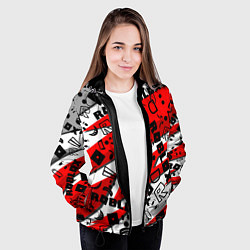 Куртка с капюшоном женская Roblox, цвет: 3D-черный — фото 2