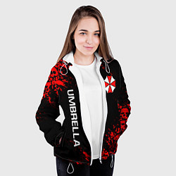 Куртка с капюшоном женская UMBRELLA CORP, цвет: 3D-белый — фото 2