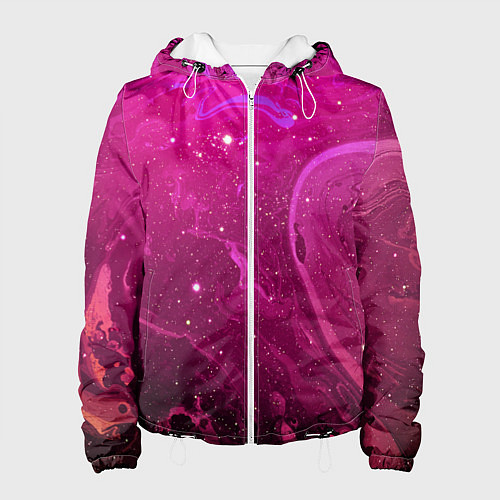 Женская куртка РОЗОВЫЙ КОСМОС / 3D-Белый – фото 1