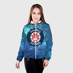 Куртка с капюшоном женская Сижу дома, цвет: 3D-белый — фото 2