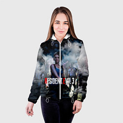 Куртка с капюшоном женская RESIDENT EVIL 3, цвет: 3D-белый — фото 2