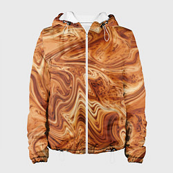 Куртка с капюшоном женская Капучино, цвет: 3D-белый