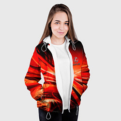 Куртка с капюшоном женская LEXUS, цвет: 3D-белый — фото 2