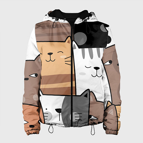 Женская куртка Котейки / 3D-Черный – фото 1