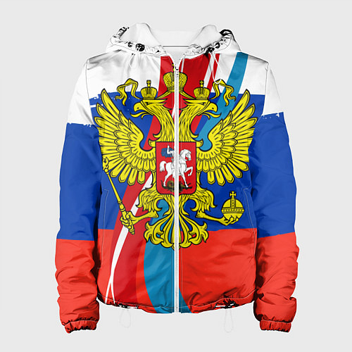 Женская куртка Герб России / 3D-Белый – фото 1