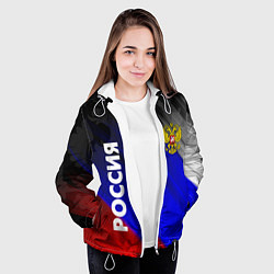 Куртка с капюшоном женская РОССИЯ, цвет: 3D-белый — фото 2