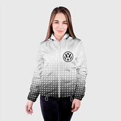 Куртка с капюшоном женская Volkswagen, цвет: 3D-белый — фото 2