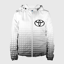 Куртка с капюшоном женская Toyota, цвет: 3D-белый